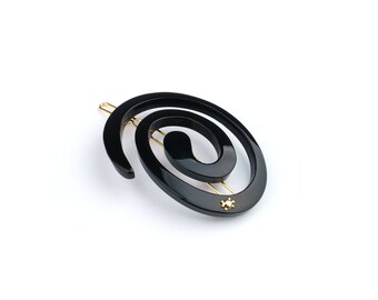 Clip Espiral Pequeño - Negro