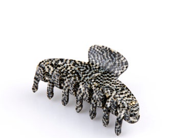 Turtle Story Hair Jaw - Medium Size - Handmade from Italian Cellulose Acetate ("Tortoiseshell") - Opera