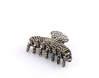 Turtle Story Hair Jaw - Small Size - Handmade from Italian Cellulose Acetate ("Tortoiseshell") - Opera