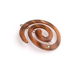 Large Spiral Clip - Sunset
