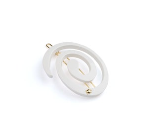 Spiral Clip - Swan