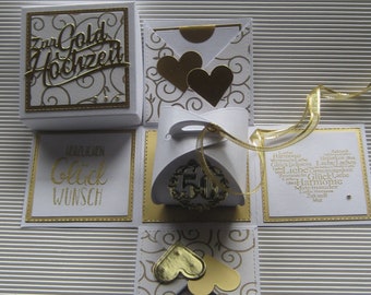Explosion Box for a Golden Wedding Anniversary - Etsy