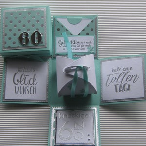 Explosionsbox zum  60. Geburtstag