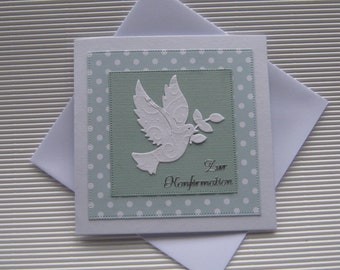 Handmade congratulations card for confirmation/communion