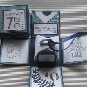 Explosionsbox zum 70. Geburtstag
