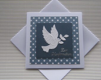 Handmade congratulations card for confirmation/communion