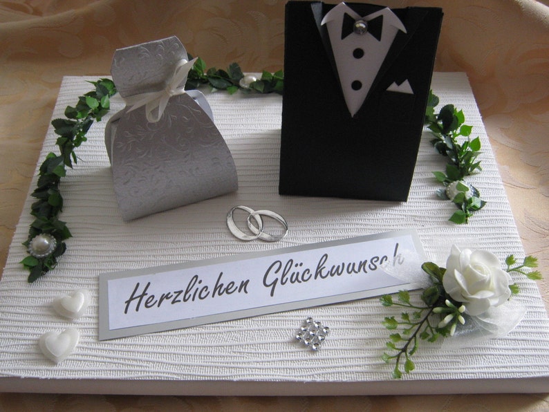 Sehr Schone Geldgeschenk Verpackung Zur Silbernen Hochzeit Etsy