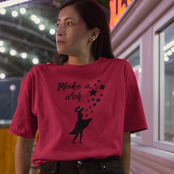 Make a Wish Tshirt Positivity Gift 