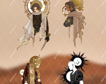 Dune Characters Metal Bookmarks (Pre-Order, Shipping: 31 May 2024)