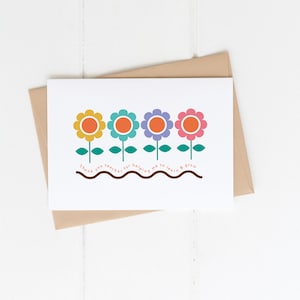 Carte Apprendre et grandir, Carte de remerciement pour enseignant, Carte de remerciement, Carte de fleurs, Carte de voeux, Carte vierge, Carte de fabrication irlandaise