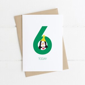 6 Hoy, Tarjeta de cumpleaños, Tarjeta de cumpleaños para niños, Tarjeta de pingüino