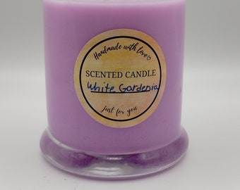 White Gardenia Scented Wood Wick Candle