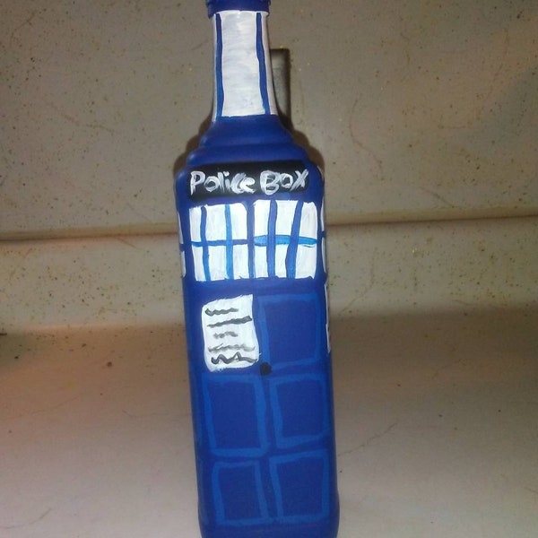 Doctor Who Tardis Glass Bottle