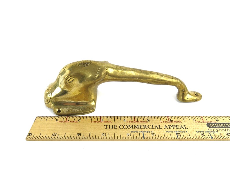 Solid Brass Elephant Head Door Handle Pull 7-34 Length