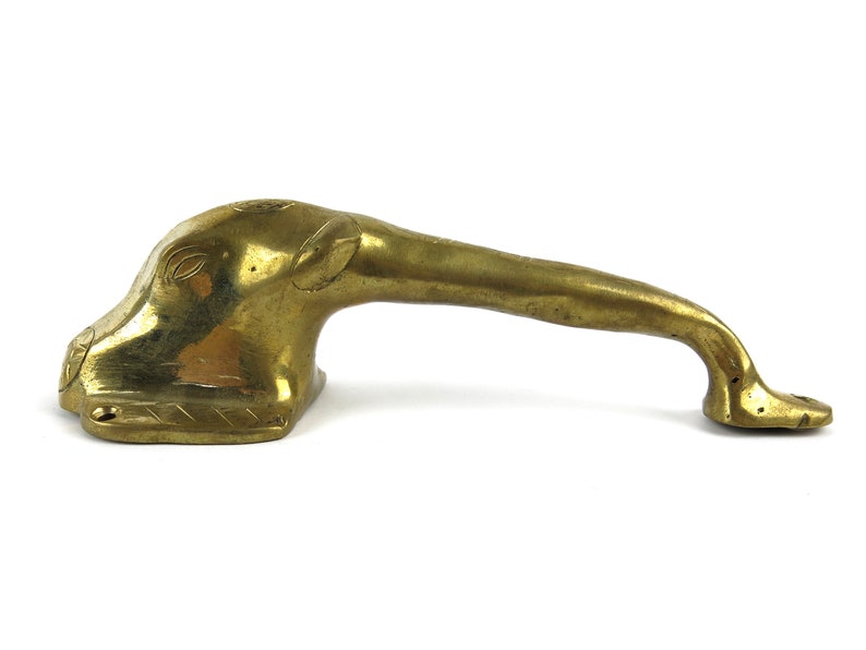 Solid Brass Elephant Head Door Handle Pull 7-34 Length