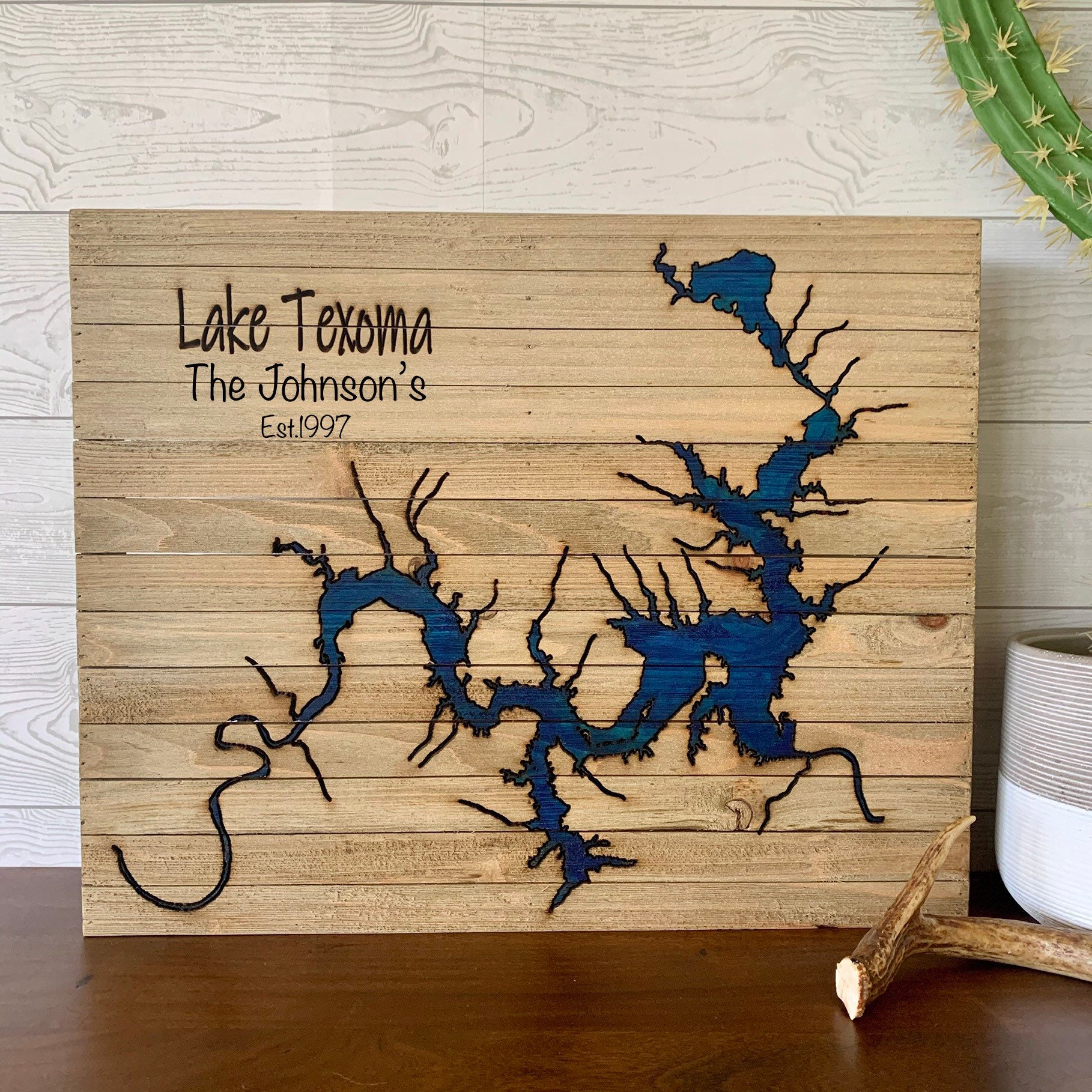 Custom Lake Art Personalized Lake House Decor Lake Map Lake Etsy