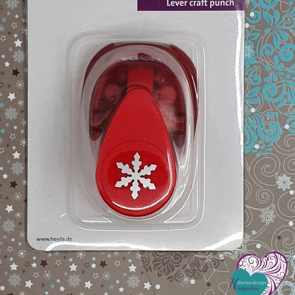 Motif punch / lever punch snowflake small