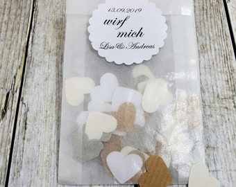 10x wedding confetti hearts