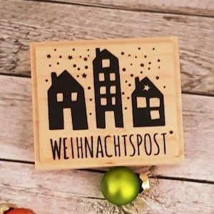 Holzstempel "Weihnachtspost"