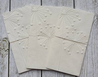 10x tears handkerchiefs embossed for the wedding