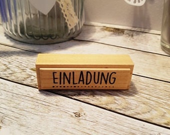 Stempel  "Einladung" punkte