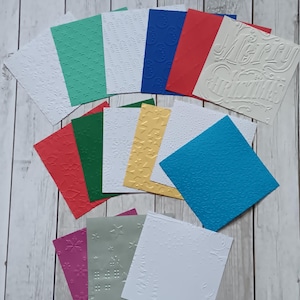 Geprägtes Bastelpapier Weihnachtsdesign