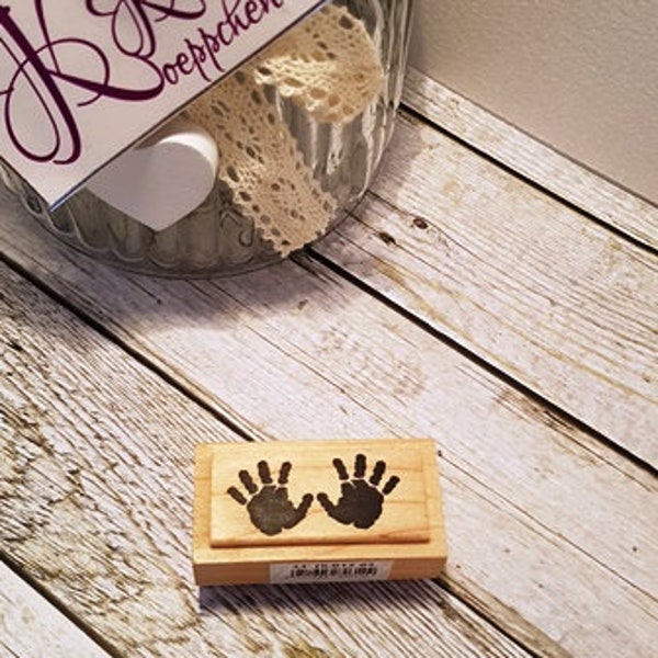 Stempel  "Hands" Handabdruck Baby