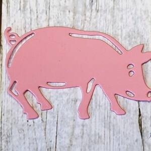 10x Stanzteil/ Streuteil Schweinchen
