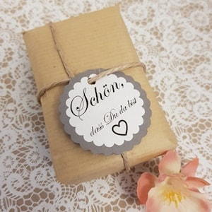 10x Anhänger Gastgeschenke Hochzeit