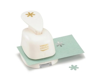 Perforadora de motivos / perforadora de palanca con forma de copo de nieve mini