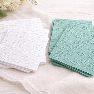 Geprägtes Bastelpapier Fische Kommunion / Taufe
