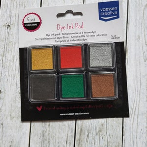 Stamp pads / stamp ink set of 6