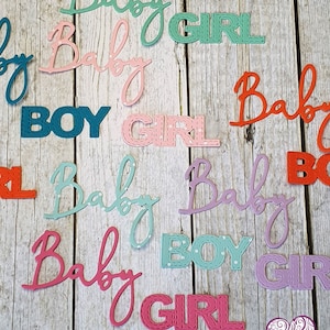 10x Schriftzug Baby Boy / Baby Girl
