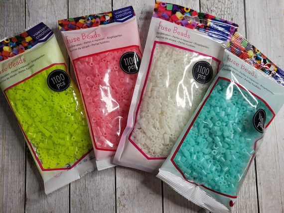 Bügelperlen / Fuse Beads / Schmelzperlen GLOW in the Dark  1100Stück Nachtleuchtend