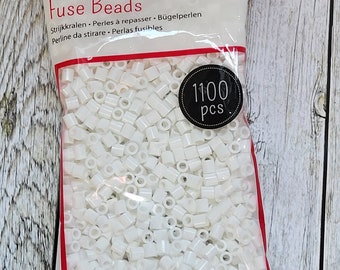 Ironing beads / fuse beads / melting beads white 1100 pieces