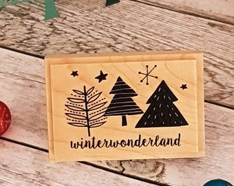 Wood stamp "winterwonderland"