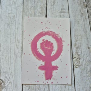 Postkarte Frauenpower