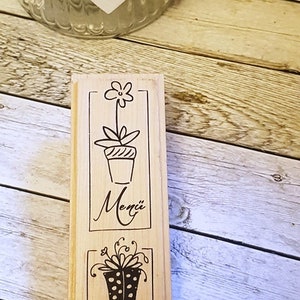 Stempel  "Menu Flowers"