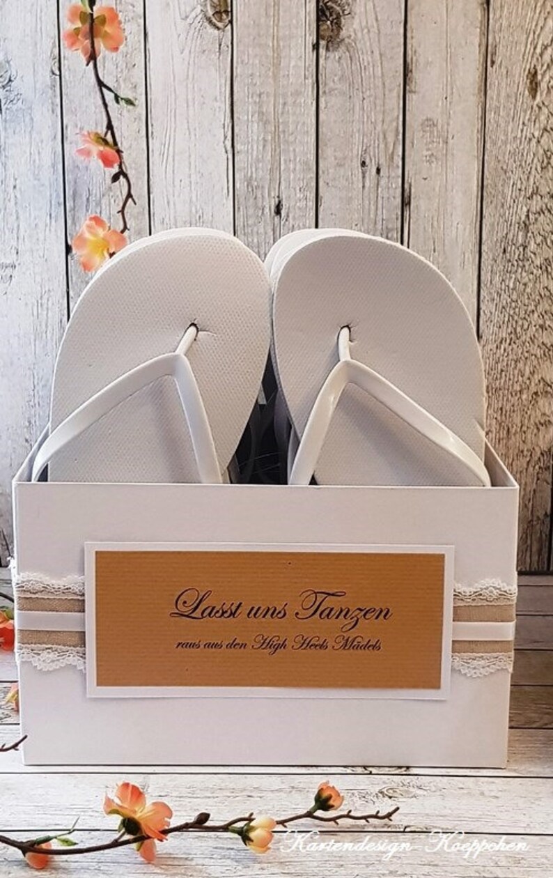 wedding flip flop box