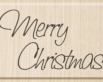 Sello de madera "Feliz Navidad"