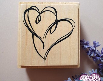 Holzstempel "heartbeat"