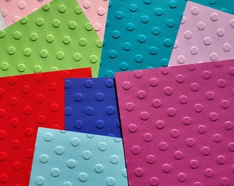 Embossed Craft Paper Dots