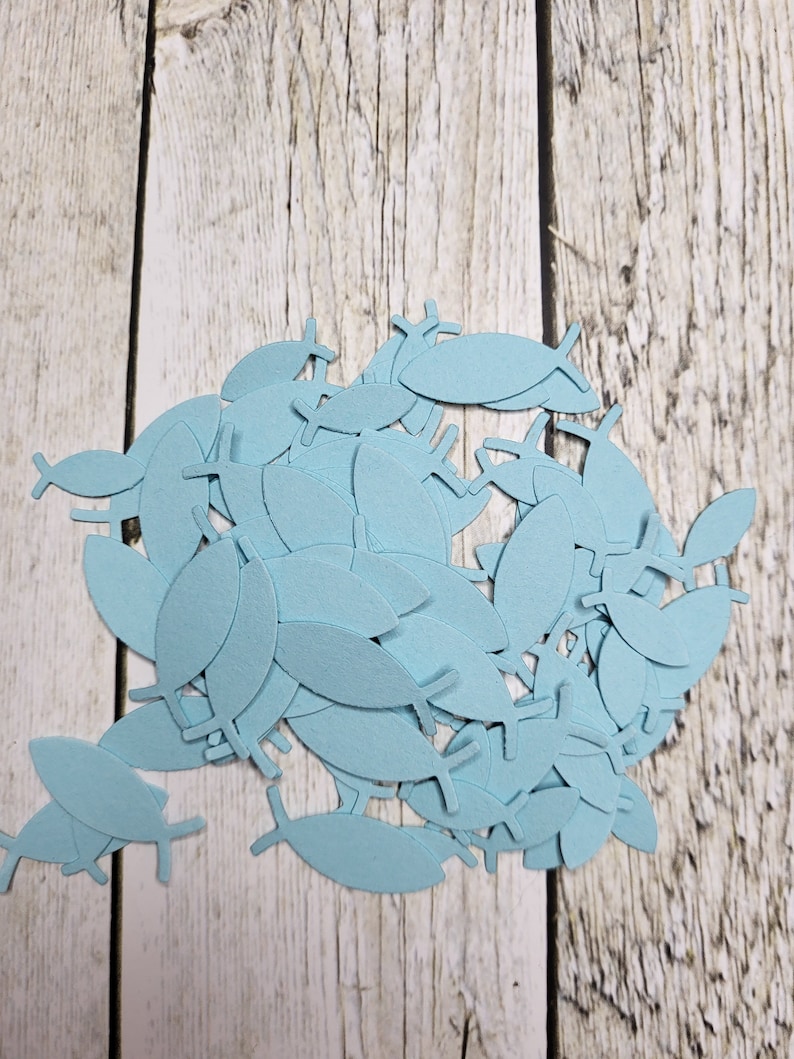 100x die-cut fish small / 2 sizes assorted image 7