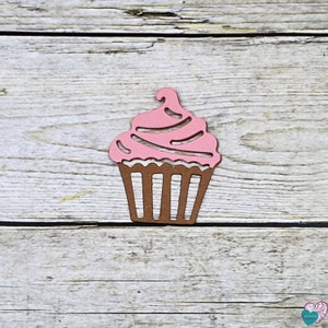 5x Streuteil / Stanzteil / Dekostreu Cupcake Candybar