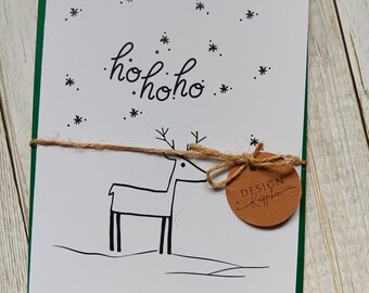 Weihnachtskarte Ho ho ho