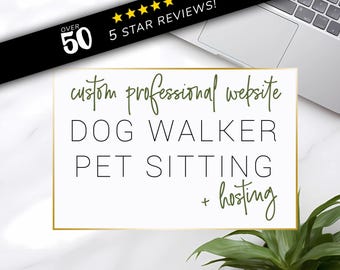 Website-Dog Walker & Pet Sitting Website, website template, custom web design, website, custom website, website