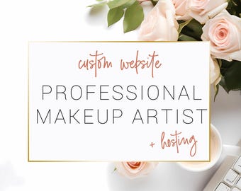 Professional makeup artist Website, website template, custom web design, website, custom website, website, custom design, custom website