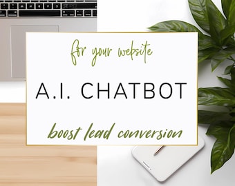 A.I. Chatbot-website add-on, AI chatbot for your website, add-on service