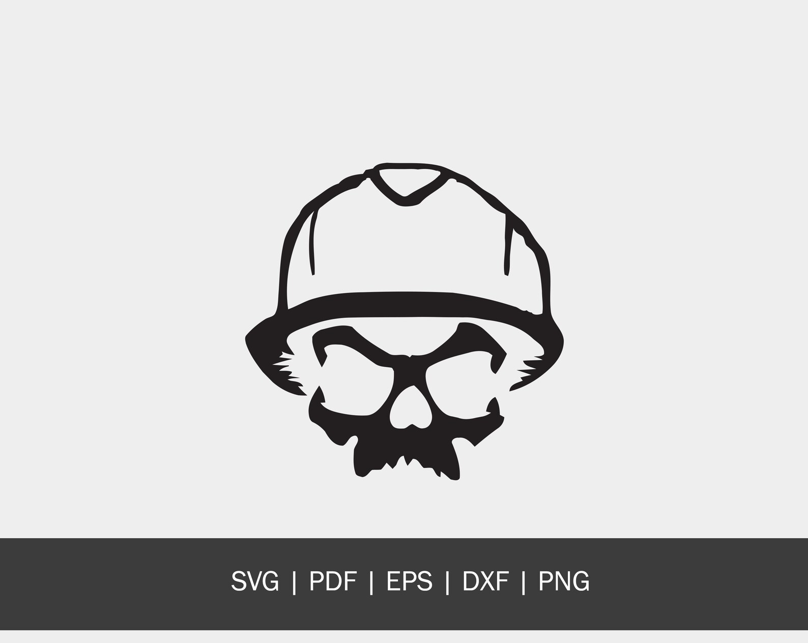 Skull With Hard Hat Window Graphic Rail Road SVG - Etsy