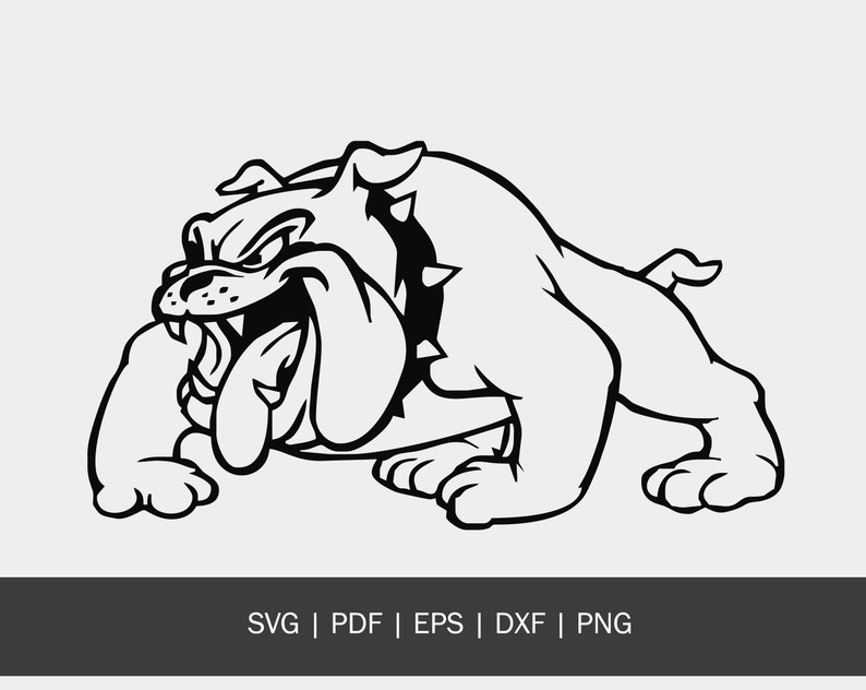 Download Bulldog SVG Cutting Machine Window Graphic Cricut SVG | Etsy